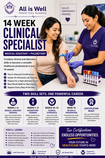 14-Week Clinical Medical Specialist program card