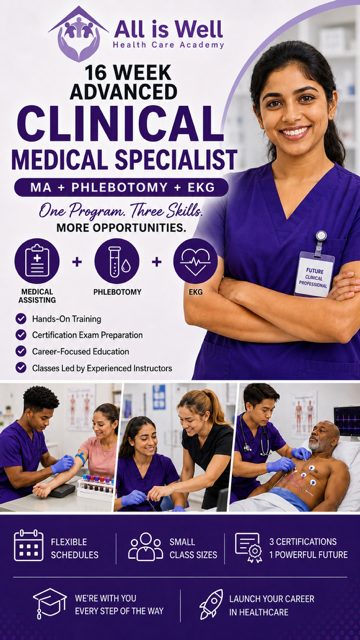 16-Week Advanced Clinical Medical Specialist program card