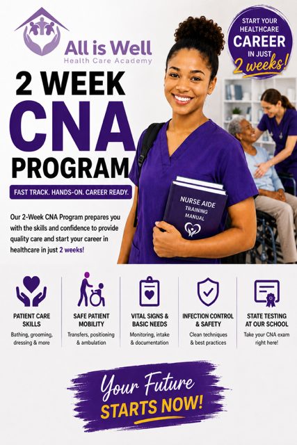 4-Week CNA Program program card